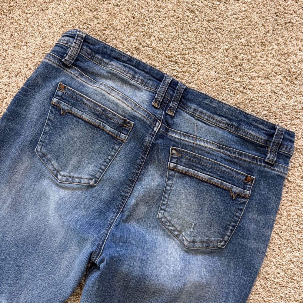 Wallflower Legendary Fit Bootcut Jeans Womens 17 Juniors Blue Denim - Picture 3 of 8